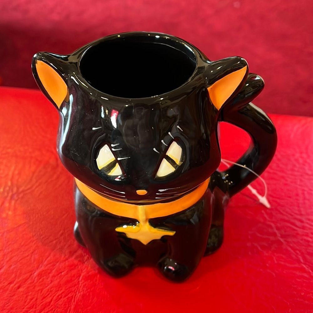 New  Transpac Halloween cat mug